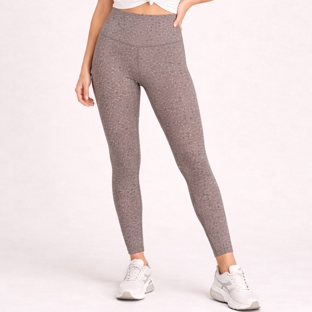 Varley XS Leggings Lets Move High 25 Moisture Wicking Speckle‎ Print Stretch New